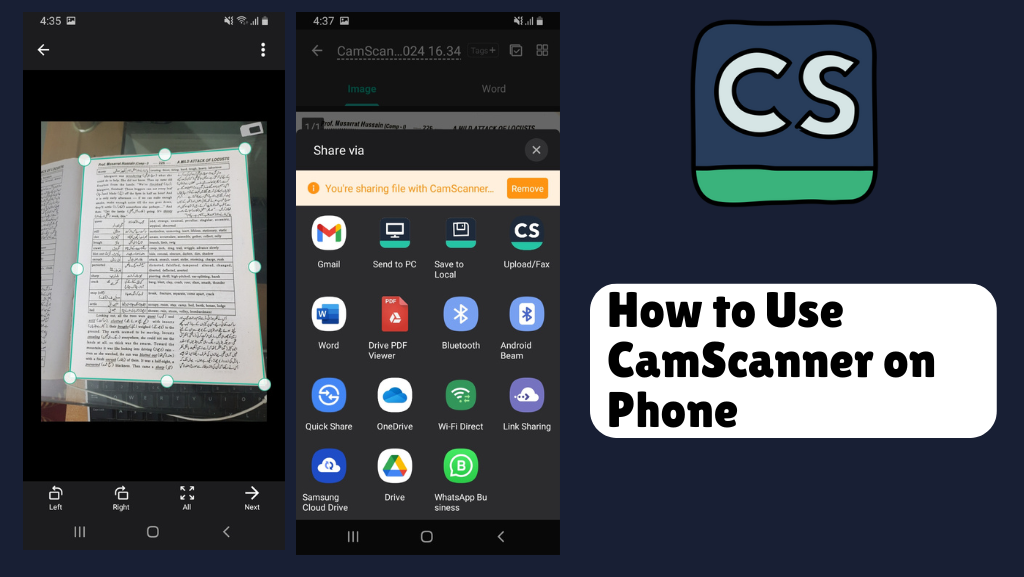 How to Use Camscanner on Phone